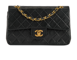 Small Classic Double Flap, Lambskin, Black, 1216940(1989/91), DB, 3*